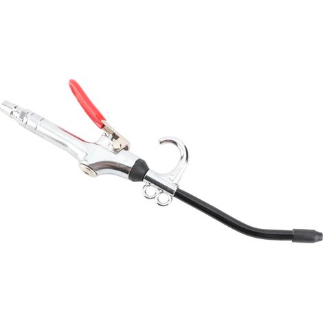 Ortviai Pistolet à Air Comprimé en Métal pour Nettoyage Automobile – Buse Fine, Raccord Rapide US, Pression 0,8 MPa, Couleur Argent