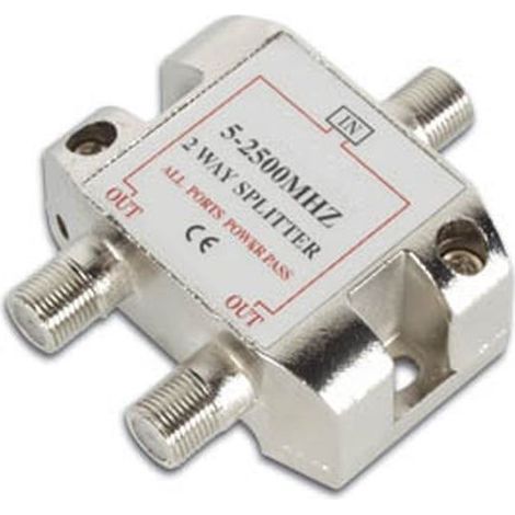 CONECTICPLUS Répartiteur antenne satellite 1 entrée 2 sorties 5-2500Mhz