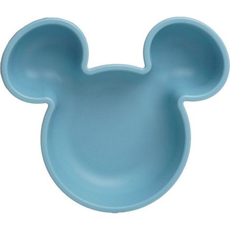 Bol micro-ondable Thermobaby Disney Baby Tête de Mickey Bleu clair 3 compartiments (1/3)