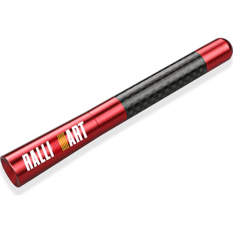 Antenne de toit courte en fibre de carbone 12 cm (pour Ralliart rouge), compatible avec Mitsubishi Ralliart 2010-2022, Lancer Ralliart 9 et 10 ASX. (1/5)