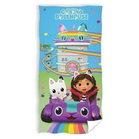Gabby's Puppenhaus Kinderbadetuch Strand Baumwolle 140 cm Pool Urlaub