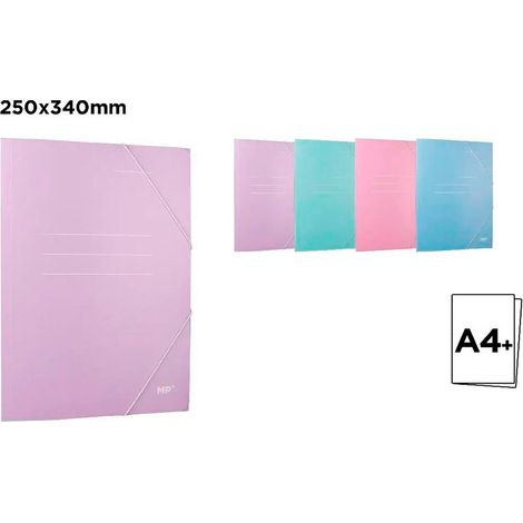 Carpeta a4 cartón, colores surtidos, 250 x 340 mm