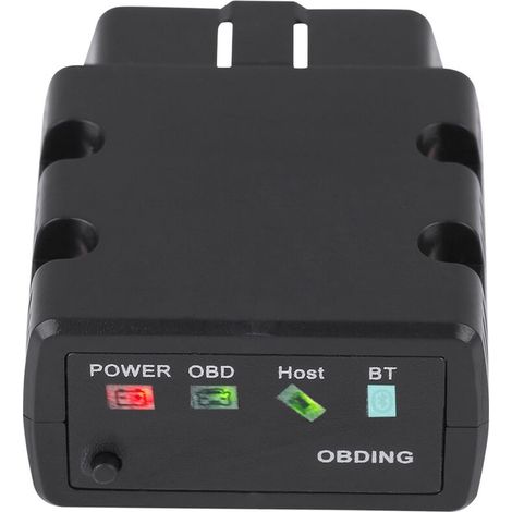 Scanner de Voiture, détection de défaut d'outil de Diagnostic de Scanner de Voiture de KW902 OBDII Bluetooth 3.0 pour Android(Noir)
