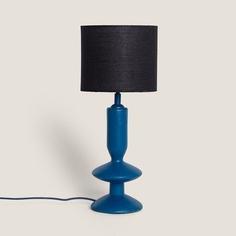 Lámpara de Mesa Resina Tinola Daleth Azul