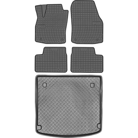 Opel Astra III H Kombi (2004–2014) – Set: Gummifußmatten + Kofferraummatte