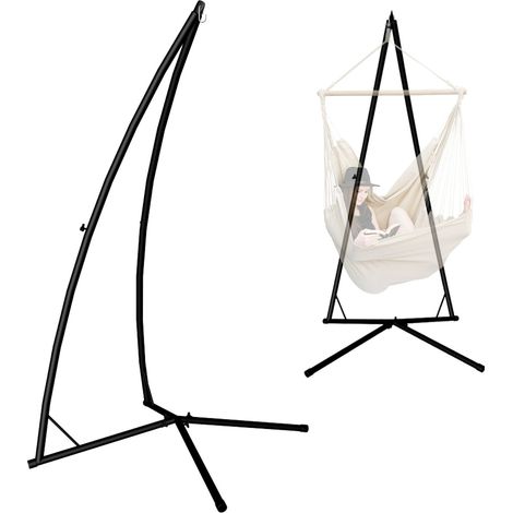 Hängesessel Gestell Outdoor bis 120kg - 215cm Stahlrohr Ständer für Hängestuhl (1/5)