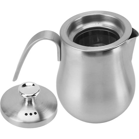 Cafetière italienne domestique avec filtre intégré, en acier inoxydable. (1/5)