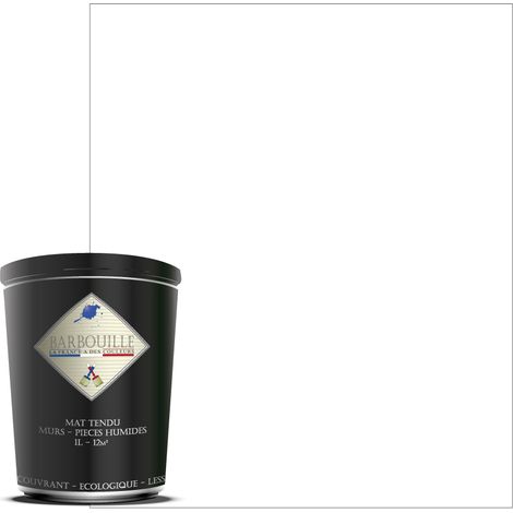 Peinture acrylique mat murs et plafonds 0,75L Blanc Titanium (1/3)