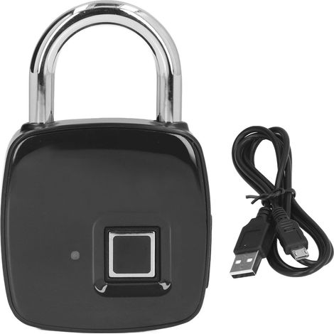 Serrure intelligente P30, serrure biométrique sans clé rechargeable par USB avec application mobile, déverrouille les cadenas pour portes d'entrée. (1/5)