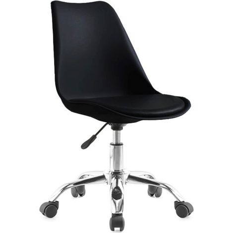 Poltrona ufficio nera 48x42 cm