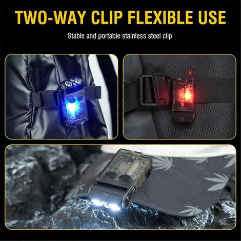 Lampe torche LED rechargeable V20, lanterne magnétique portable de 750 lumens avec lumière UV, lampe de nuit pour le camping et le gaz. (1/5)