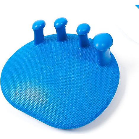 Outil de yoga et de fitness bleu pour redresser la voûte plantaire et corriger la déformation du pouce (valgus), séparateur d'orteils et écarteurs d'orteils. (1/3)
