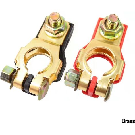 Deux connecteurs de câble à pince pour bornes de batterie automobile 12V/24V, adaptés aux voitures, camping-cars, bateaux et motos.Accessoires