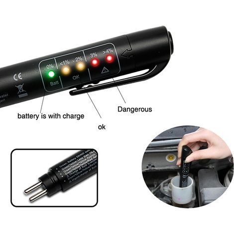Portable Automotive Brake Fluid Tester, Digital Test Pen, Accurate Oil Quality Detector (1/5)