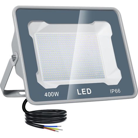 Projecteur extérieur LED 400W, Spot LED Extérieur IP66 étanche 40000 lumens blanc froid 6500K projecteur led extérieur lot de 1, Eclairage Exterieur pour jardin cour entrepôt Garage (1/5)