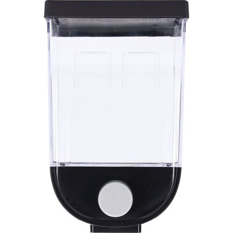 Dispensador cuadrado de pared para productos secos, cereales y detergente, contenedor de almacenamiento para la cocina, 1 l. (1/5)