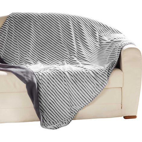 Plaid Couverture Flanelle Jacquard Yolan 180 x 220 cm