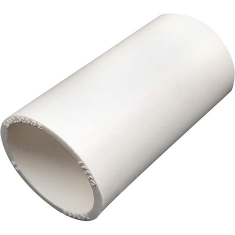 Tube d'isolation électrique câble Fil de Tube Gaine Wrap, Raccord de Tuyau PVC Connecteurs Droits, Ø 16 mm, 10 pièces (1/5)