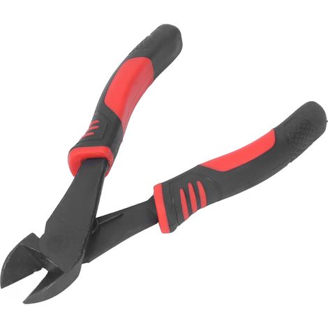 Pince coupante diagonale en acier à haute teneur en carbone avec poignée en PVC et ressort (1/5)