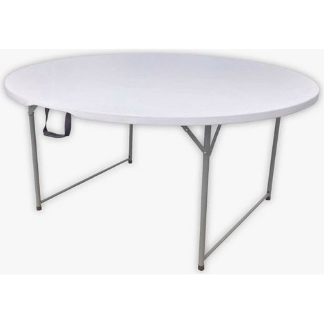 Werka Pro – Table pliante ronde Ø150 cm – Hauteur 74 cm – Structure acier – Plateau polyéthylène – Résistance 120 kg – Pour 8 personnes