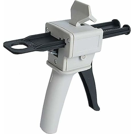 Pistolet Distributeur Époxy 50 ml, AB Pistolet à Colle Époxy Poignée Applicateur pour Mélange Colle, Ratios 1:1 et 2 :1 (1/5)