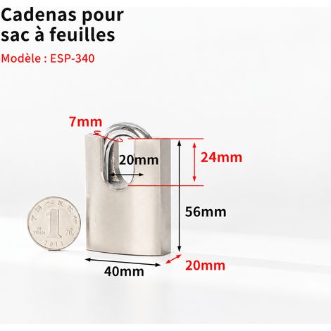 Cadenas de sécurité 40 mm à cylindre à disques et anse protégée 40mm 96 0,1 × 0,1 × 0,1 cm 255 g – Livraison gratuite