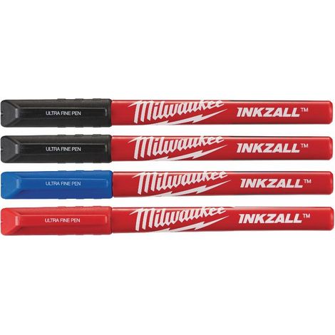 MILWAUKEE Inkzall marcador - Punta fina - Blister de 4 - 48223165 (1/2)