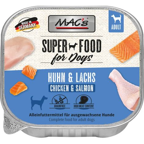 MAC's Perro Adulto Bandeja 150g - Salmón y Pollo 150g