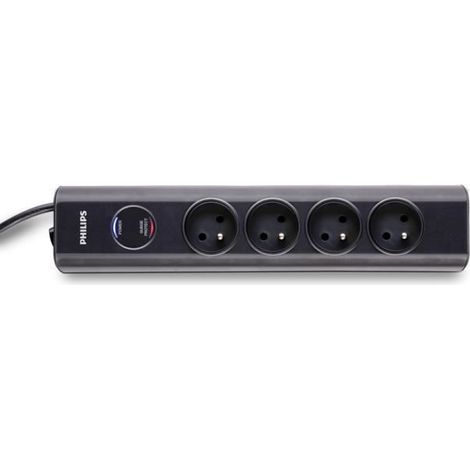 Steckdosenleiste - PHILIPS - SPN7040WA/19 - 4 Steckdosen - Überspannungsschutz - 1,5m