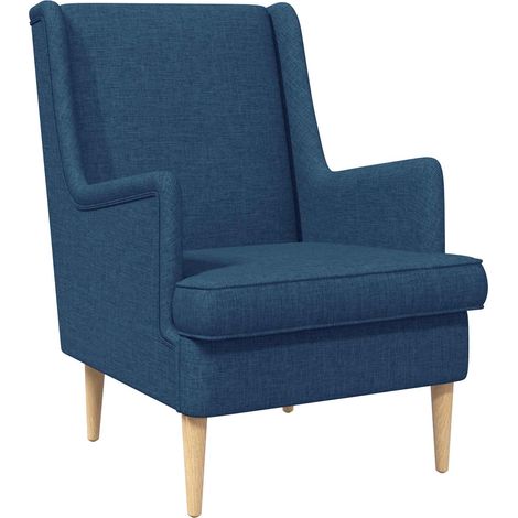 Sillón Azul Tela vidaXL