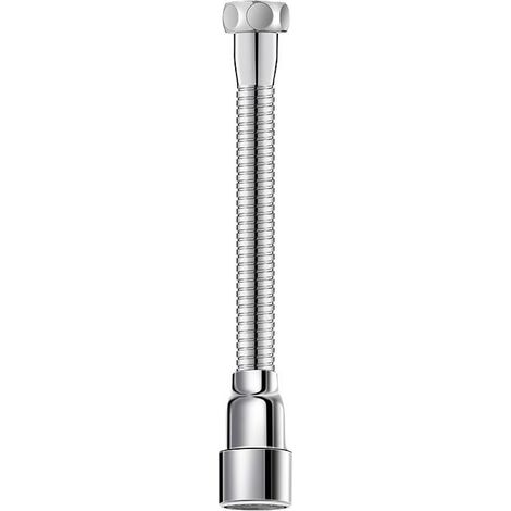 Rallonge Robinet de Cuisine,20CM Extension de Robinet Cuisine à 720° avec Bec Flexible, Aérateur Robinet Cuisine
