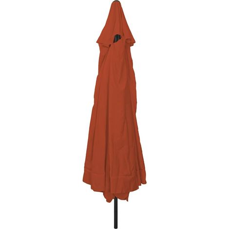 Parasol de jardin Terre cuite 394 x 394 x 248 cm (1/5)