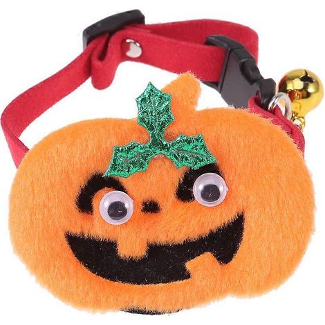 Hundehalsband mit Halloween-Kürbis-Design, 2 Stück, orange (1/5)