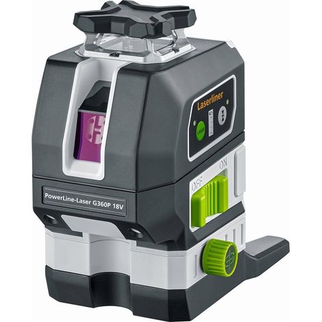 PowerLine-Laser G360P Multi-18V Grüner Kreuzlinien-Laser mit horizontalem Laserkreis (1/5)