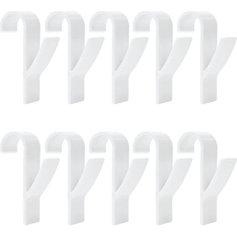 Crochet Radiateur Seche Serviette, 10 Pièces Porte Serviette Radiateur, Crochet Pour Radiateurs Plastique Blanc, Crochet De Radiateur Pour Porte Serviettes Chauffant Salle De Bain Et Cuisine