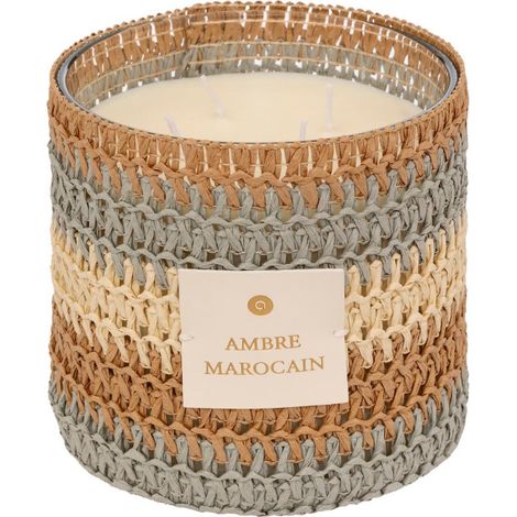 Bougie Parfumée en Verre "Zaya" 1400g Ambre Marocain (1/3)