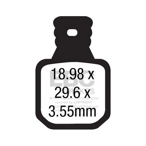 CFA660/4HH - EBC Bremsbeläge aus Sintermetall für Fahrräder