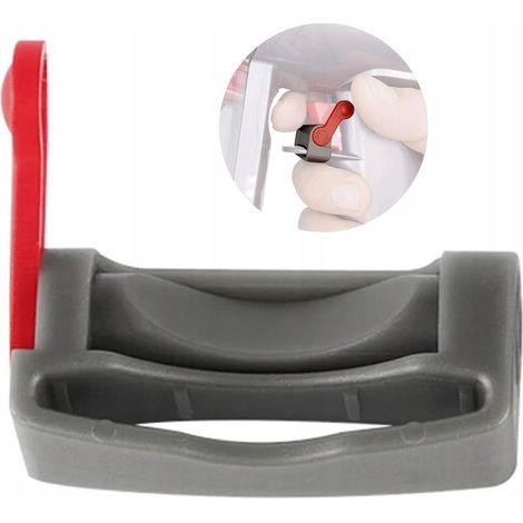 Dyson LockClip V7-V15 RotGrau – Auslösesperre für Dyson Staubsauger  Kompatibel mit V7, V8, V10, V11, V15  Werkzeuglose Montage 