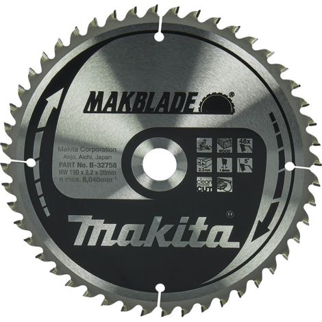 Makita Sägeblatt MAKBLADE 190x20x48Z