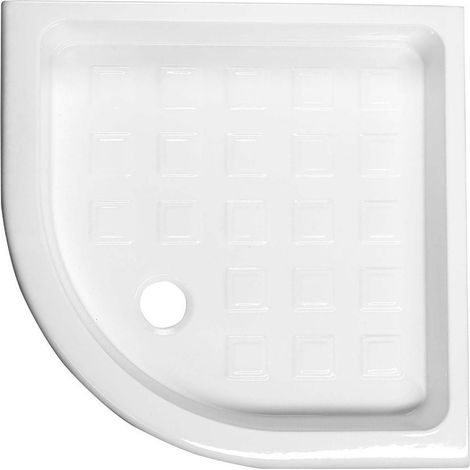 Receveur de douche RETRO Quadrant en céramique90x90x20cm, R550, blanc (1/5)