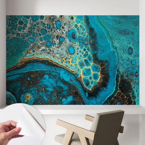 Papier peint autocollant adhésif avec imprimé motifs uniques apparence moderne Structure abstraite 104x70 cm (1/5)