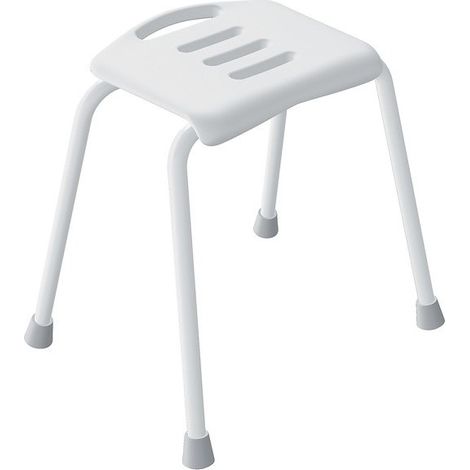 Tabouret Salle de bain Inoxydable Blanc Spirella