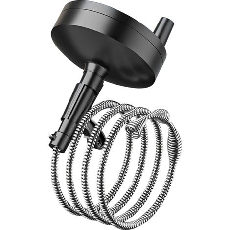 Nettoyeur de canalisations en acier flexible avec manivelle manuelle pour salle de bain, évier, baignoire, toilettes et entretien des canalisations de sol, tuyau multi-usage serpent (1/5)