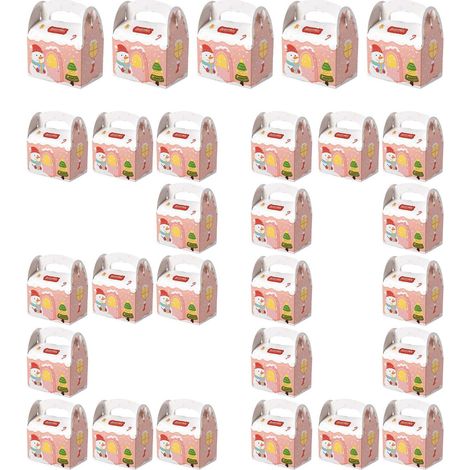 Boîtes de Noël génériques, 20 pièces, contenants festifs pour les fêtes (1/5)