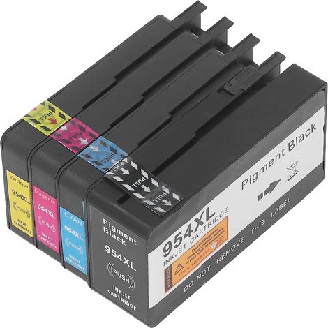 OfficeJet Pro 8210 Druckerpatrone, Set mit 4 Farben (Schwarz, Cyan, Magenta, Gelb), intelligenter Chip, reibungsloses Drucken, kompatibel und komfortabel. (1/5)