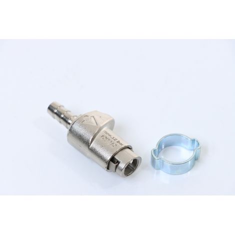 Quick-Stecker mit 7 mm Schlauchtülle bis max. 12 bar