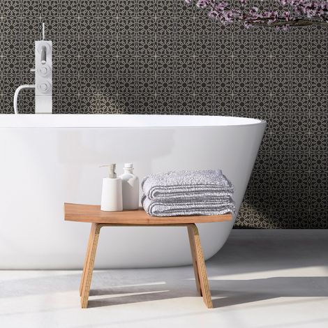 Sticker Mural Carrelage adhésif Cuisine Salle de Bain - 60 STICKERS CARREAUX DE CIMENT ORIENTAL OUALATA - 60stickers10x10cm (1/5)