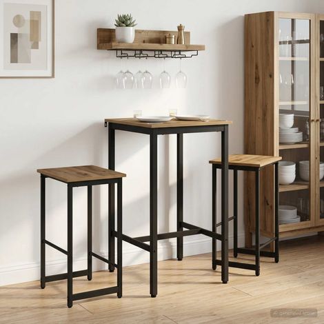 vidaXL Taburete de bar 2 uds. Roble artisan 40 x 32 x 74 cm (1/5)