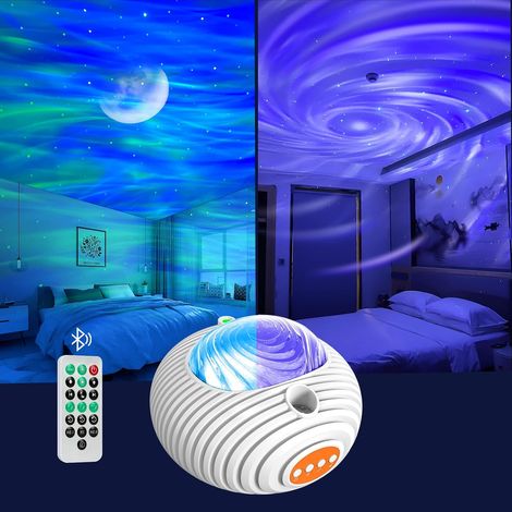 Starry Sky Projector, Double Effect Galaxy Projector Lamp Northern Lights and Milky Way Star Projector with Bluetooth Speaker Remote Control and Timer for Children and Adults (1/5)