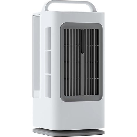 Kleiner Ventilator, tragbarer Luftkühler, Klimaanlagenlüfter mit Nebel und Luftbefeuchter, mit Timer, für Zuhause, Büro und Schlafzimmer